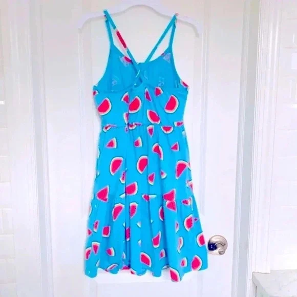Cat & Jack Cotton Watermelon Dress Girl’s Size Large 10/12 - Picture 4 of 10